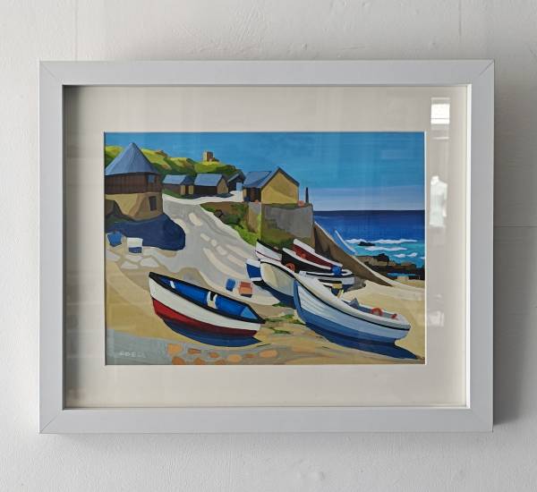 - gouache on Canvas, Painting by Julia Odell, measuring 20 x 26 cm (H x W) framed at 31 x 39 cm £375